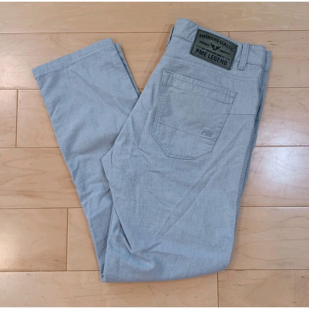 PME LEGEND Jeans Men's W31/L28 Heather Grey Nightflight Slim Fit Straight Leg